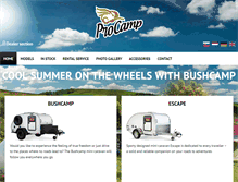 Tablet Screenshot of mini-caravans.com